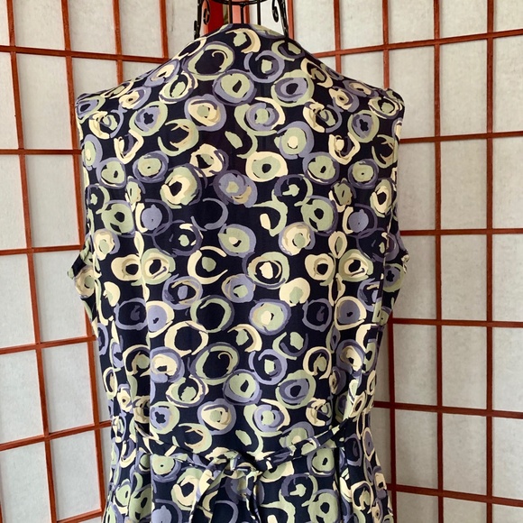 Saville Sport Patterned Back-Tie Vest - Picture 3 of 8